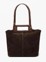 Schoudertas Adeline Leder Pieces Bruin adeline 17166660