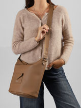 Cross Body Tas Maya Double Kba Lancaster Beige maya double kba 107-vue-porte