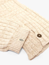 Sokken Ugg Beige socks women 1180790-vue-porte
