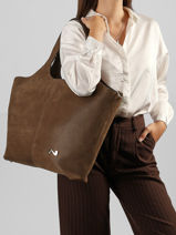 Schoudertas Dubai Nubuck Leder Nathan baume Bruin riverside 3NG-vue-porte