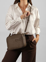 Cross Body Tas N City Leuven Leder Nathan baume Bruin n city 7-vue-porte