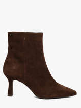 Enkellaarsjes Met Naaldhak Uit Leder Tamaris Bruin women 45