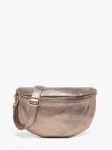 Heuptasje Leder Milano Zilver nine NI21123O