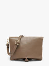 Cross Body Tas Caviar Leder Milano Bruin caviar CA22112O