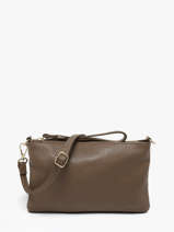 Cross Body Tas Caviar Leder Milano Bruin caviar CA26063