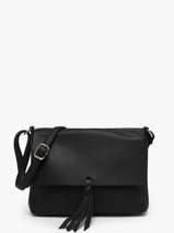 Cross Body Tas Vintage Flora & co Zwart grained F8044