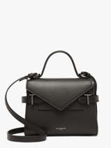 Cross Body Tas S Emily Grain� Leder Le tanneur Zwart emily TEMI1006