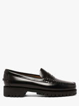 Handgestikte Leren Dan Lug-mocassins Sebago Zwart women 7002IJ0