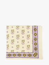 Sjaal Anastasia 50x50 Byzantine Beige foulard ANA-vue-porte