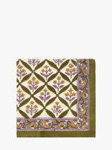 Sjaal Z�non 50x50 Byzantine Groen foulard ZEN-vue-porte