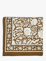 Sjaal Antioche 100x100 Byzantine Groen foulard ANT-vue-porte