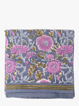 Foulard Byzantine Blauw foulard ANI-vue-porte
