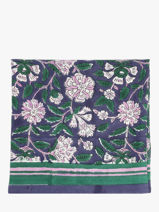 Foulard Byzantine Blauw foulard CAR-vue-porte