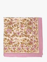 Sjaal Calypso 100x100 Byzantine Roze foulard CAL-vue-porte