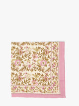 Sjaal Calypso 50x50 Byzantine Roze foulard CAL-vue-porte