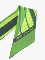 Longchamp Soie gots Sjaal Groen-vue-porte