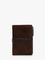 Portefeuille Leder Biba Bruin heritage NAW4L