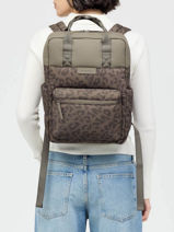 Business Rugzak 1 Compartiment Met 15" Laptopvak Kapten and son Bruin cloud BERGENCL-vue-porte