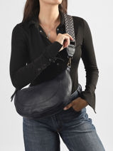 Cross Body Tas Sangle Mandoline Blauw sangle MD041-vue-porte