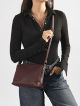 Cross Body Tas Soft Mandoline Bruin soft MD5239-vue-porte