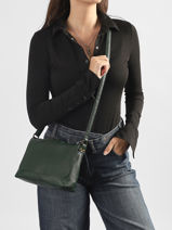 Cross Body Tas Soft Mandoline Groen soft MD5239-vue-porte