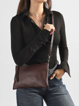 Cross Body Tas Caviar Leder Milano Violet caviar CA26064-vue-porte