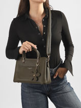 Cross Body Tas Grained Flora & co Groen grained H6931-vue-porte