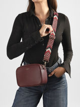 Cross Body Tas Grained Flora & co Rood grained F6967OR-vue-porte