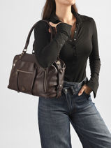 Handtas Bride Lulu castagnette Bruin bride BADARA-vue-porte