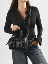 Cross Body Tas Bride Lulu castagnette Zwart bride BADER-vue-porte