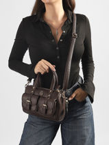 Cross Body Tas Bride Lulu castagnette Bruin bride BADER-vue-porte