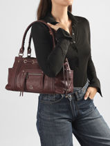 Schoudertas Bride Lulu castagnette Rood bride ALEXANE-vue-porte