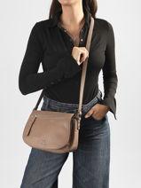 Cross Body Tas Zip Lulu castagnette Beige zip 3-vue-porte