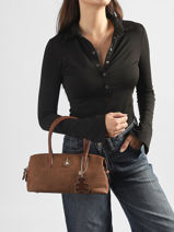 Handtas Cadenas Lulu castagnette Bruin cadenas BARACK-vue-porte