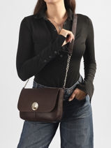 Cross Body Tas Grainna Leder Pieces Bruin grainna 17164791-vue-porte
