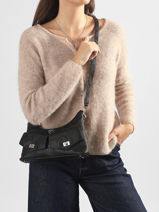 Cross Body Tas Blake Guess Zwart blake PD222218-vue-porte