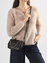 Cross Body Tas Juliet Guess Zwart juliet QG245674-vue-porte
