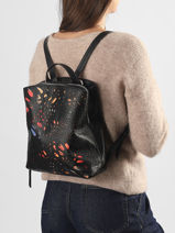 Rugzak Notus Print Desigual Zwart notus 26WAKP25-vue-porte