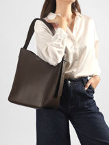 Schoudertas M C�leste Glad Leder Le tanneur Bruin celeste TLES1410-vue-porte