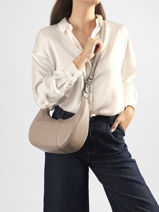 Cross Body Tas Juliette Leder Le tanneur Beige juliette TJET1402-vue-porte