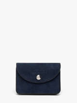 Portemonnee Leder Paul marius Blauw la suite BASILSUI