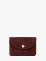 Portemonnee Leder Paul marius Rood la suite BASILSUI