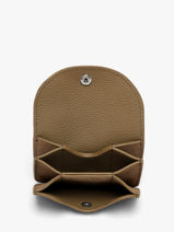 Portemonnee Leder Paul marius Beige la suite BASILSUI-vue-porte