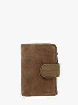 Portefeuille Leder Paul marius Beige la suite VALENSUI