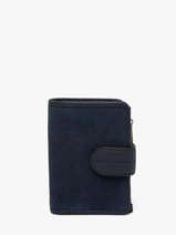 Portefeuille Leder Paul marius Blauw la suite VALENSUI