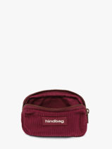 Portemonnee Hindbag Rood velours V-vue-porte