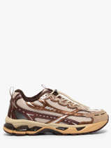 Sneakers Uit Leder Mrp star Beige women V14