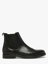 Chelsea Boots Uit Leder Kost Zwart men B00030A