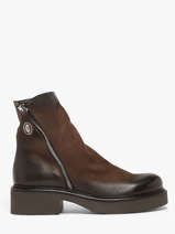 Enkellaarsjes Uit Leder Metisse Bruin women NU2547