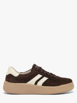 Sneakers Uit Leder Remonte Bruin women 25